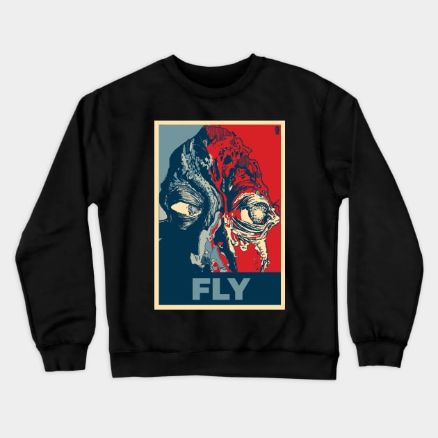 Motivational Horror - Fly Crewneck Sweatshirt by IckyScrawls